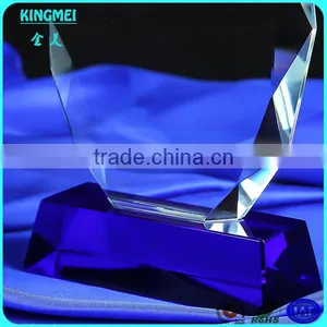Wholesale Clear Blank Crystal Award Trophy Golden Star Glass Trophy thumbnail-4
