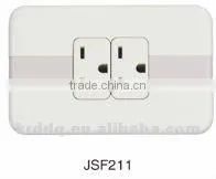 Low Price Panel 2 Gang 1 Way Wall Socket thumbnail-1