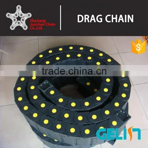 High Speed Cnc Cable Chain Flexible Plastic Electric Pipe Made in China Bridge Type Cable Wire Tracks Drag Chains thumbnail-1