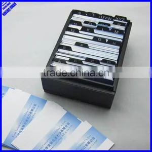 Hot Selling 400 Sheets Large Capacity Business Index Metal Name Card Box thumbnail-1
