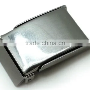 1-1/4" Flip Top Garment Cloth Metal Stamping Steel Military Buckle Nickel Plate With Tip thumbnail-4