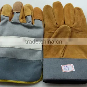 Guangzhou Supply for Safety Cow Split Leather Welding Gloves thumbnail-6