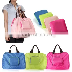 Factory OEM Portable Large Capacity Polyester Foldable Travel Duffel Bag thumbnail-1