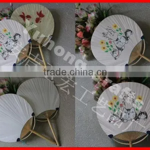 2014 the Best Fashion and Beautiful Paper Round Fan thumbnail-1