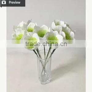 Hot Sale Big Christrose Hvid Single Decorative Artificial Sakura Flower Customized thumbnail-4