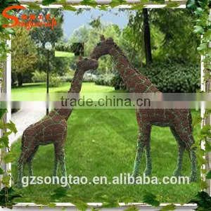 ST Friendly /Wholesale Fake Artificial Boxwood Hedge Animals Artificial Grass Topiary thumbnail-1