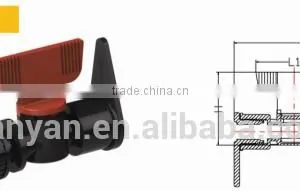 TY High Quality PP Compression Fittings IRRIGATION VALVE Eco-friendly Cheap Price Full Size Factory Price List Discount thumbnail-1
