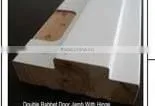 Home Decoration White Primed&white PU Painting Wooden Door Frame thumbnail-1