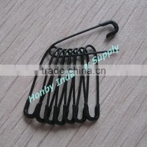 Factory Wholesaled 22mm Loop Black U Safety Pin thumbnail-1
