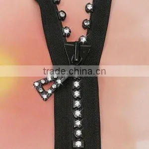 8# Diamond Zipper Auto Lock Slider thumbnail-1