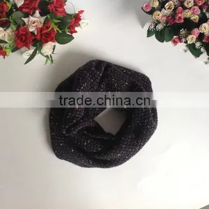 Various Girls Fashion Plain Color Knitted Round Neck Warmer Scarf thumbnail-4