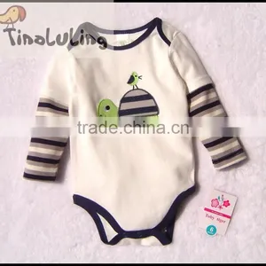2015 New Long Sleeve Baby Rompers Newborn Cartoon Animal Baby Bodysuits thumbnail-4