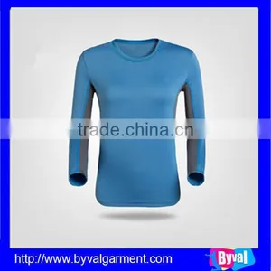 Oem Wholesale Top Quality Apparel Dry Fit Women Shirts for Sports Lady thumbnail-1