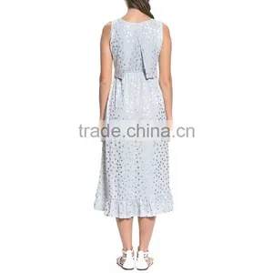 Wear Maternity Clothes Polka Dot Dress With Simple Ruffle Design And Breathable And Soft thumbnail-2