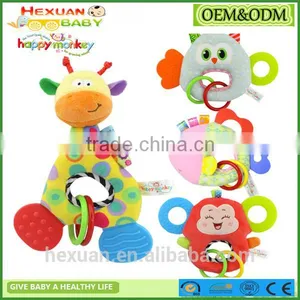 Baby Teethers Teething, Relief Teething Toys Soft Teething Bell Rings thumbnail-1