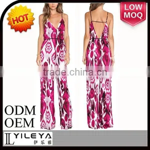 2015 Latest Ladies Colorful One Piece Jumpsuit With Long Pants thumbnail-1