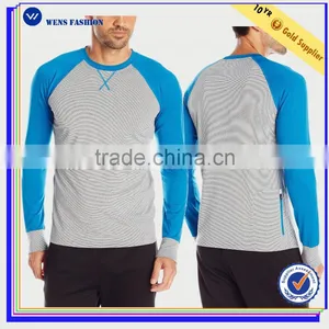 High Quality Tshirt Boys Design Printing Man Gym Tshirt Two-color Long Sleeve Tshirt thumbnail-1