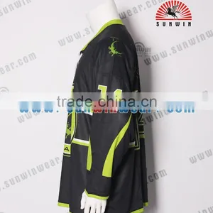 2017 New Latest Fashion Sublimation Colorful 5XL Nhl Ice Hockey Jerseys thumbnail-2