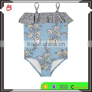 Lovely Children Custom Little Girls One-Piece Swimsuit Cute Young Girl Modeling Bikini Kids Swimwear thumbnail-1