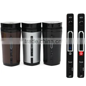 Hot Selling Portable Rechargeable USB Heater Self Stirring Auto Mixing Tea Coffee Milk Cup Mug Warmer Lid Noble Gift thumbnail-1