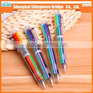 China Hot Sales Cheap Price Plastic Muti-function Six Color Ballpoint Pen thumbnail-2