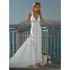 Halter Neckline Sheath Bridal Wedding Dress thumbnail-1