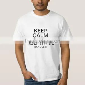 Hot 100% Cotton Custom Workout Clothes Silk Print White t Shirt thumbnail-1