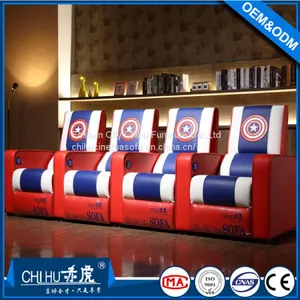 Vip Hall Cinema Chairs,leather Electric Reclining Cinema Sofa thumbnail-4