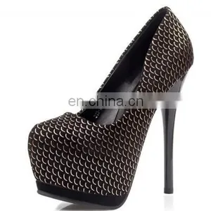 Top Quality Thick Waterproof Office Ladies Shoes Fashion High Heels thumbnail-4