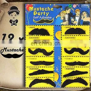Different Shapes Artificial Fake Mustache Black Fake Beard MH2048 thumbnail-1