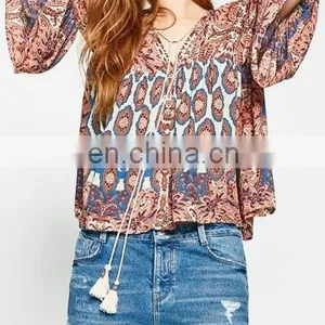 Beautiful Lady Flower Blouse thumbnail-5