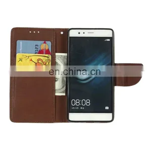 Wallet Style PU Leather Case ,Card Holder With Strap Case for Huawei Ascend P9 thumbnail-3