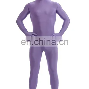 Unisex Full Body Purple Sport Spandex Lycra Zentai Costume Morph Suits Large thumbnail-1