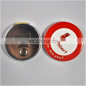Energy-saving Print Custom Make Tin Badge Bottle Opener thumbnail-1