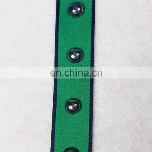 Beaded Grosgrain Ribbon With Plastic Rivet for Decoration thumbnail-5