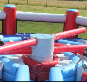 Giant Round Inflatable Knock Out Race Challenge Obstacle Course Equipment for Kids and Adult thumbnail-4