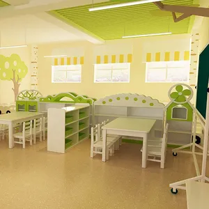 Hot Sale School Kids Furniture Preschool Cabinet thumbnail-1