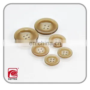 Plane Convex Double Color, All-match, Trend, Hat Type Resin 4 Hole Buckle thumbnail-3
