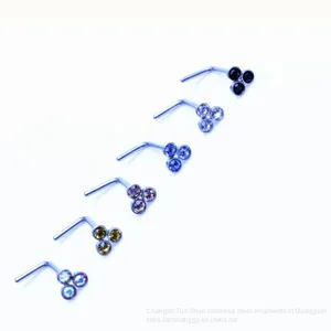 Wish Hot L Type Ear Studs, Titanium Steel, Foreign Trade Stud, Body Piercing Accessories, Wholesalers Wholesale thumbnail-5
