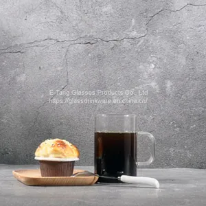 Wholesale OEM ODM Customized Free Sample China Reusable Glass Cup for Coffee And Tea thumbnail-3