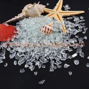 1-3mm,3-6mm,6-9mm,9-12mm Decorative Crushed Aqua Green Glass Cullet thumbnail-1