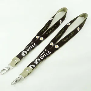 Custom PU Leather High Quality Medal Lanyard Microfiber Strap With Embroidery Logo thumbnail-5