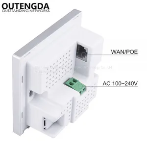 300Mbps Best Reliable Design POE 100v/220v in Wall AP WiFi Access Point for Hotel Wifi Hotspot WISP WPS Wireless AP Router for Hotel thumbnail-4