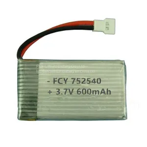 752540 rc Lithium Battery 3.7 600mah With Mini Max Power Battery Charger thumbnail-3