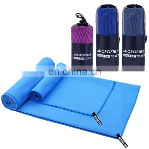 High Quality Absorbent Light Weight Fast Drying Microfiber Beach Towel Outdoor Sports Towel thumbnail-1