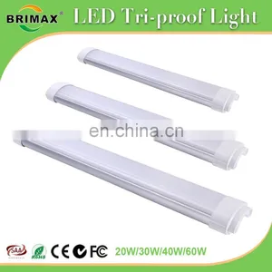 Brimax Ultra-thin Design Ip65 Led Tri-proof Light 20w 30w 40w 60w Led Tri Proof for Wet Dusty Environments thumbnail-1