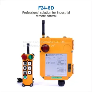 Universal F24-6D Industrial Radio Wireless Remote Control 6 Double Speed Keys 2 Step Buttons TELEcrane for Overhead Crane 36V 220V 380V AC thumbnail-1