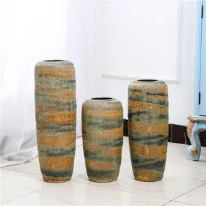 High Temperature Fambe Classical Style Jingdezhen Ceramic Flower Vase For Living Room Decor thumbnail-1
