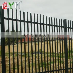 China Products High Quality Polymer Coated Vinyl Wrought Iron Palisade Fence thumbnail-3