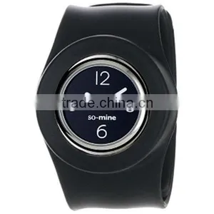 Fashion Colors Black Slap Watch&silicone Watch thumbnail-1
